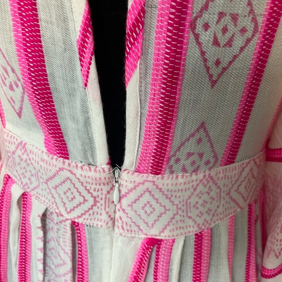 FARM Rio Beaded V-Neck Kaftan Dress Size Medium - Picture 4 of 16